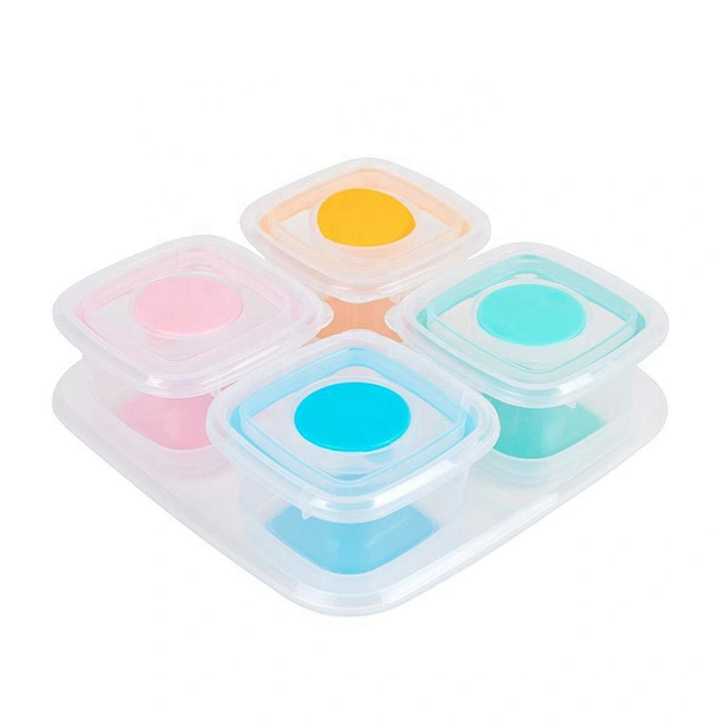BPA Free  new design Microwavable  baby blocks food storage containers  for baby