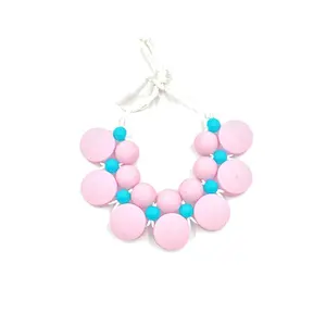 factory wholesale  custom  food grade silicone bead bracelet  baby  teething silicone bead molds