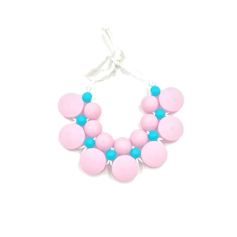 factory wholesale  custom  food grade silicone bead bracelet  baby  teething silicone bead molds