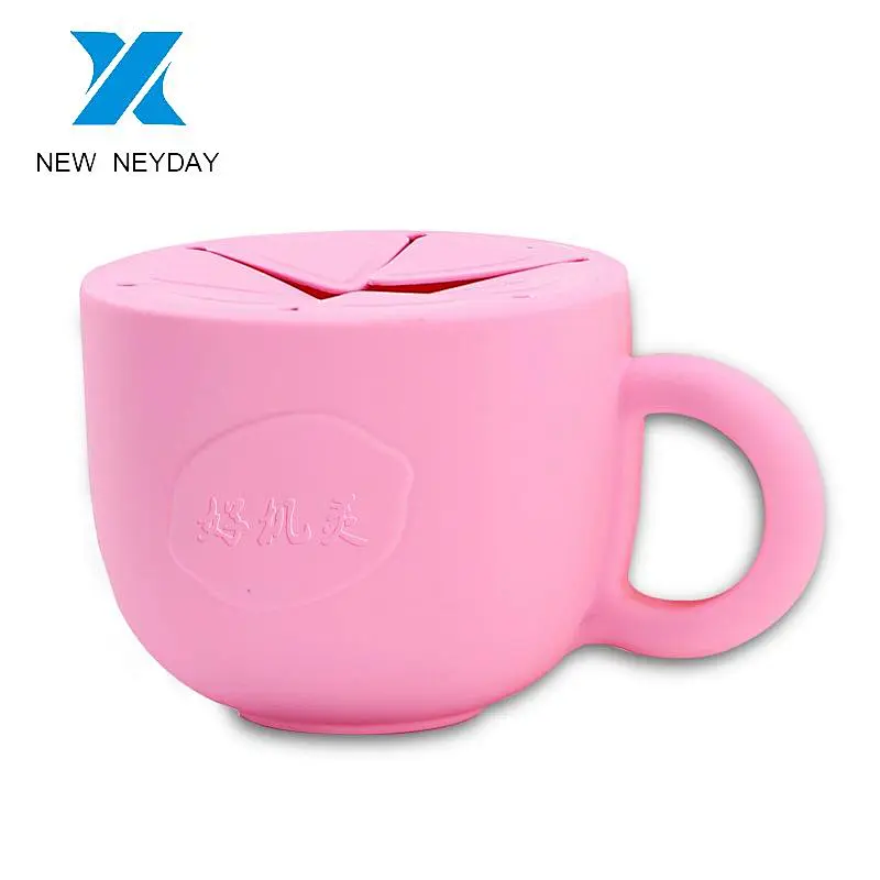 2019 hot sale easy to clean food grade safety silicone snack bowl for kids