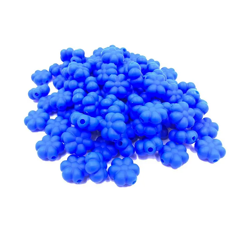 2019  food grade  flower beads soft  silicone  baby  teething beads available colors