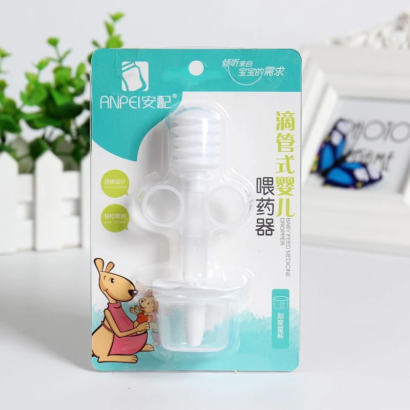 Baby  liquid food Medicine dropper fruit  juice Needle Feeder Feeding Flatware Utensil
