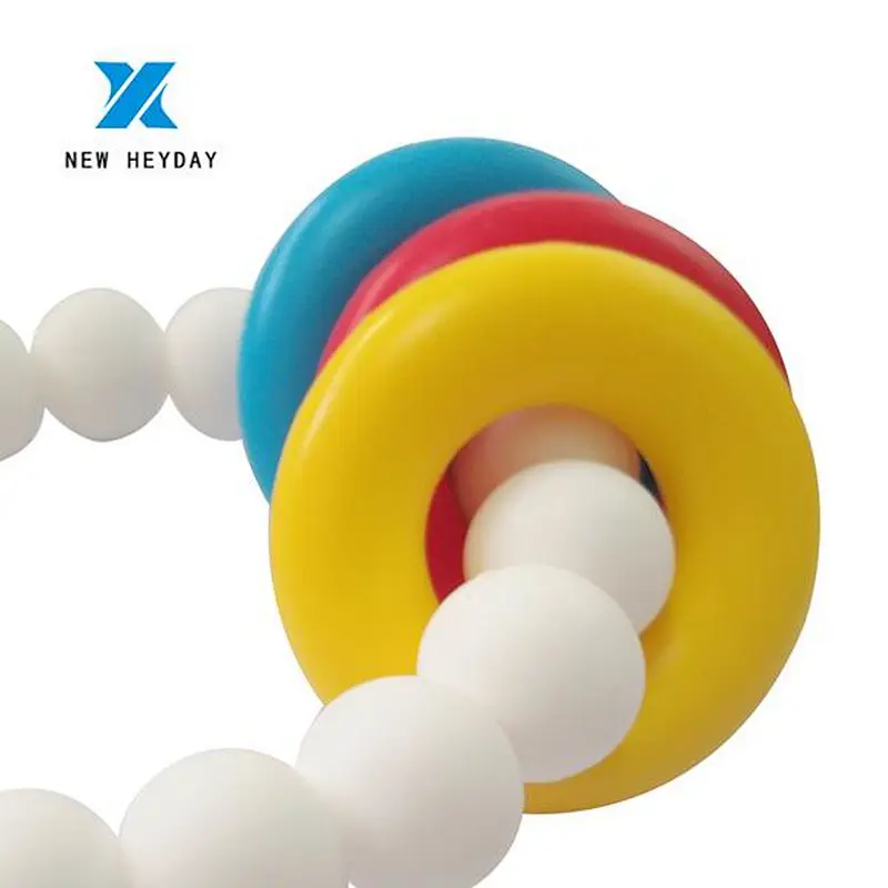 custom silicone bead silicone  teething gel toy BPA FREE