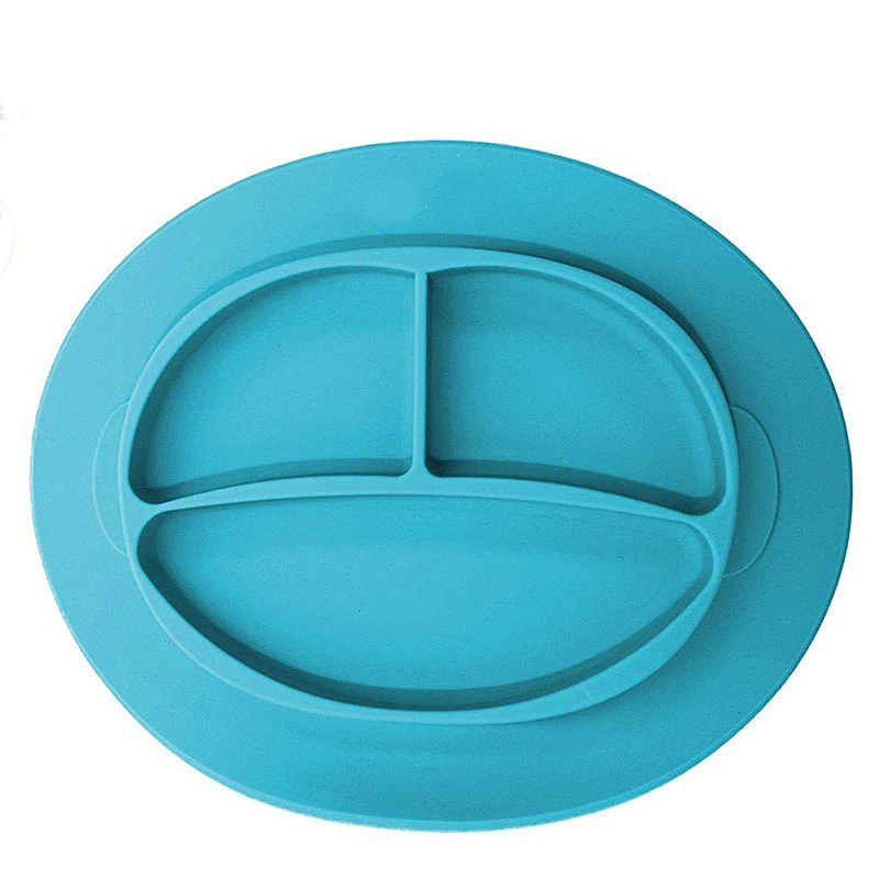 Factory custom non-toxic environmentally friendly silicone baby plate