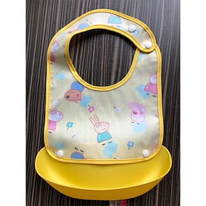 wholesale  baby bibs silicone cotton waterproof baby bibs custom