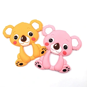 Non-Toxic BPA Free stocked gift  food grade koala silicone baby  soft teether   safe  silicone teether toys
