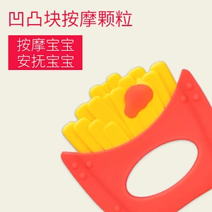 custom silicone teether newest design colorful   food grade  silicone baby teether