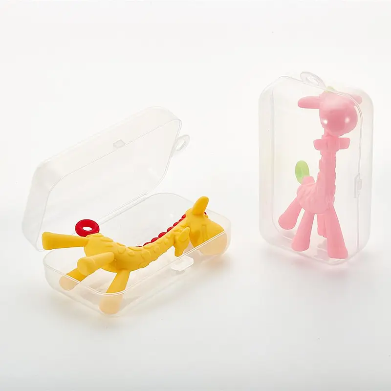 Bpa Free Food Grade Rubber Teether Silicone Babynipple Teether Chew Toys Wholesale Giraffe Silicone Teething Pendant