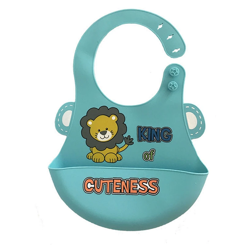 Infant Waterproof Case Custom Printing Silicone Baby Bib Feeding For Babies