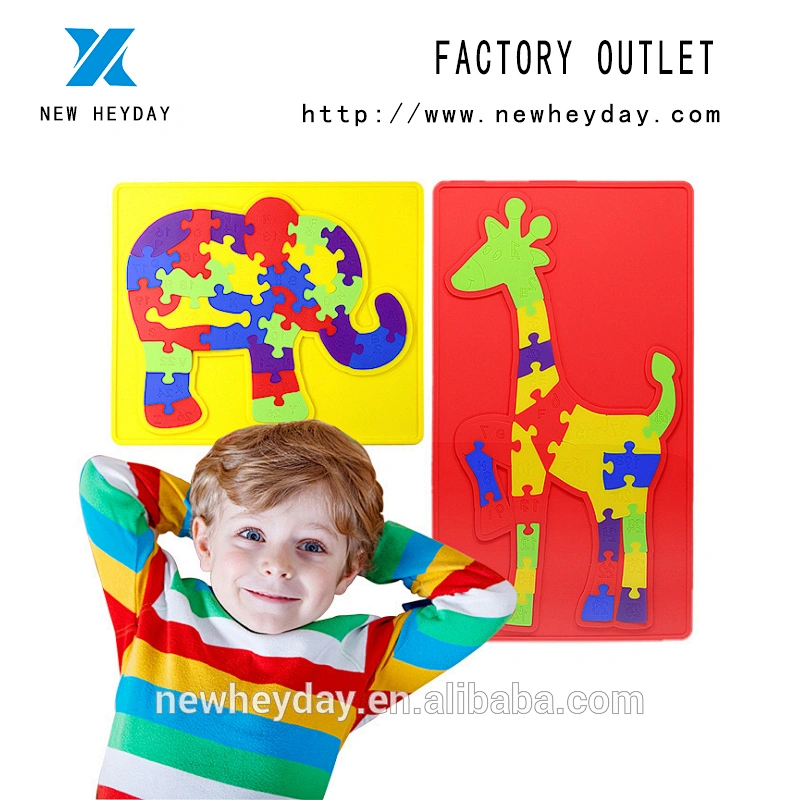 Educational Child Toys Silicone sjigsaw puzzle