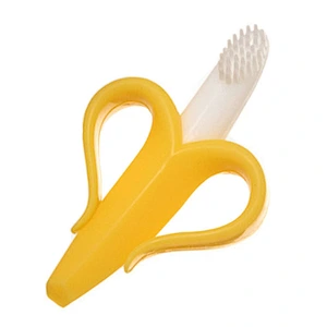 BPA FREE Funny cute safe food-grade silicone banana baby teether for Baby for feeding