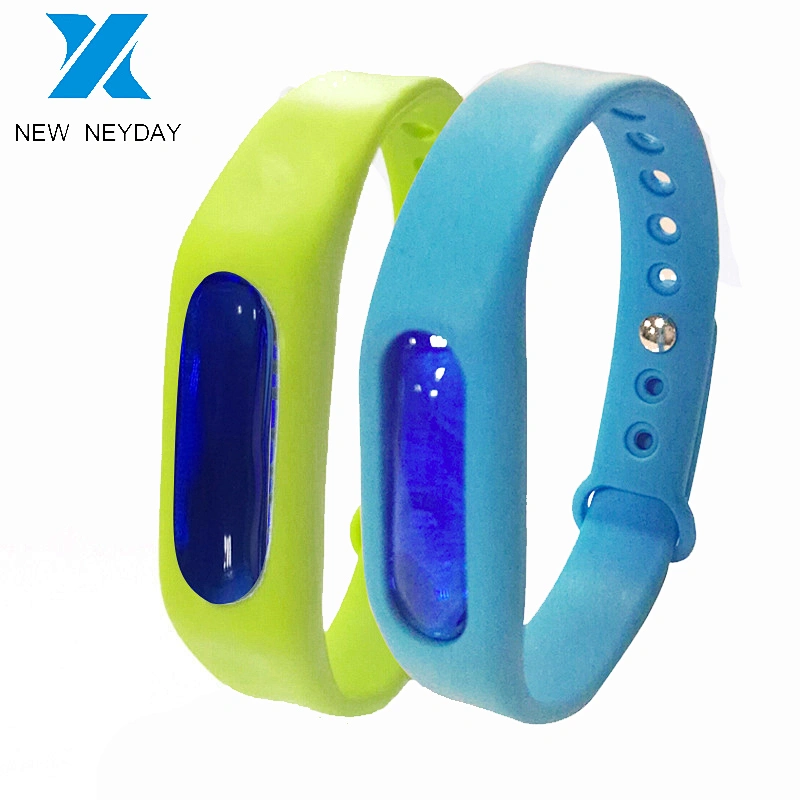 custom colors Silicone rubber Anti Mosquitono watch wristband logo