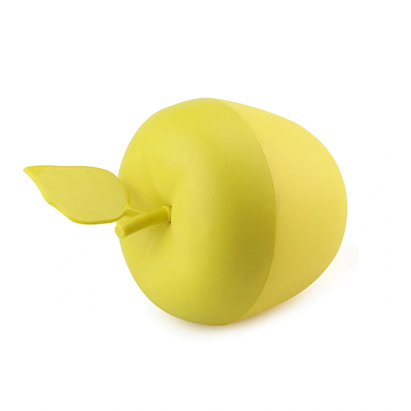 factory custom apple shape silicone baby food storage  cover bowl  storage  food baby snack  bowl with cover