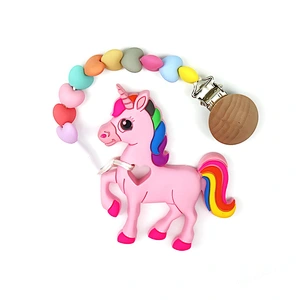 BPA FREE food grade love heart soft  silicone  baby  teething beads available colors  wholesale