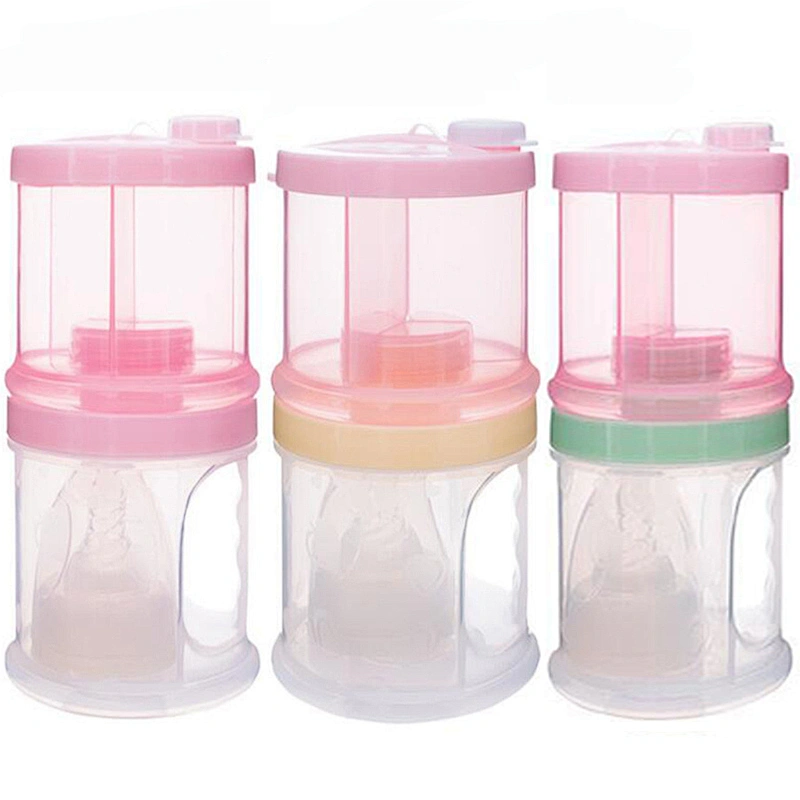 2 Layers  Kid Feeding Container Storage  box  Feeding Safe Milk Powder delivery box PP For Baby