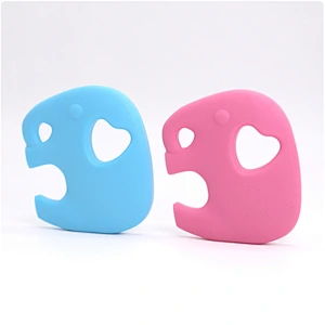 Non-Toxic BPA Free elephant teether siliconesilicone baby carton animal soft teether