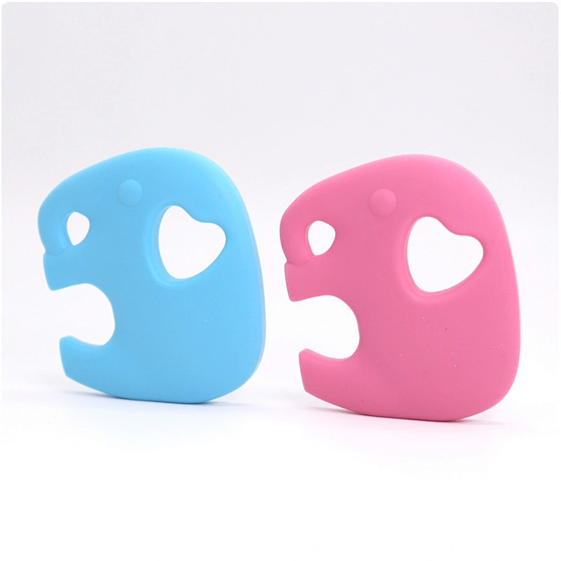 Non-Toxic BPA Free elephant teether siliconesilicone baby carton animal soft teether