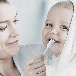 Baby Hygienic Dental Tongue Brush Cleaner Oral Care Oral Cleaning Disposable  tooth brush Nursing Tool Stick heads