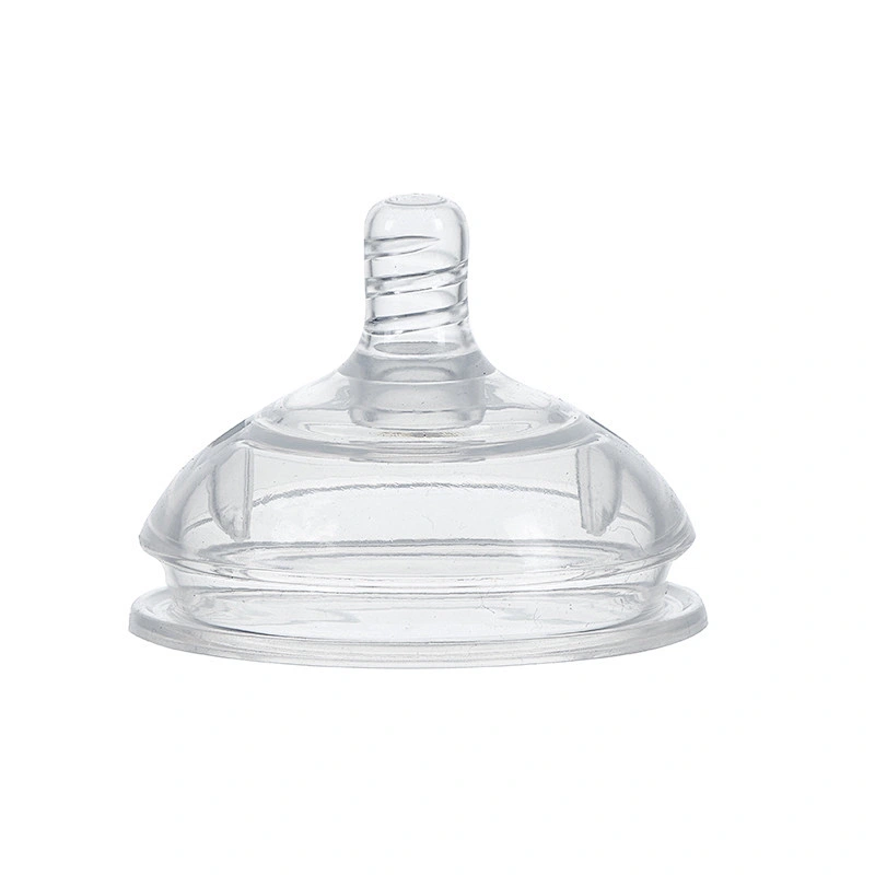 BPA free bottle of milk baby ultra wide caliber  nano silver silicone milk baby feeding bottle  cover custom wholesale