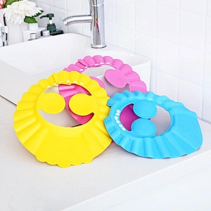 Factory  Custom large shower cap  ear  shower cap waterproof for Baby shampoo