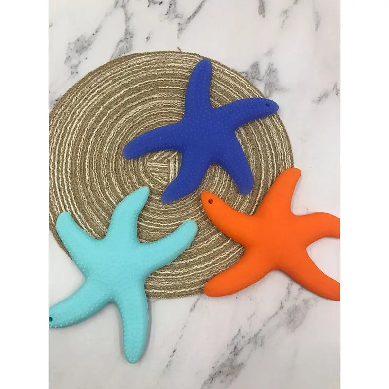 Non-toxic new design Bpa Free Silicone Teething Pendant Wholesale Baby Teether customized make Toys