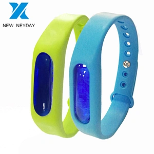 Factory custom colorful anti-mosquito round silicone bracelet for baby