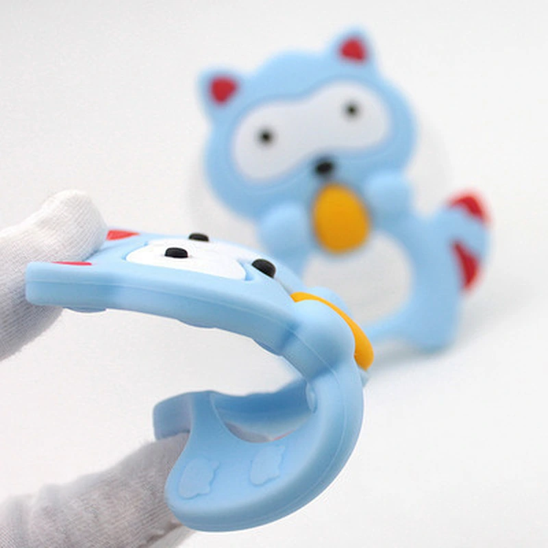 100% Food Grade custom baby animal biting teether