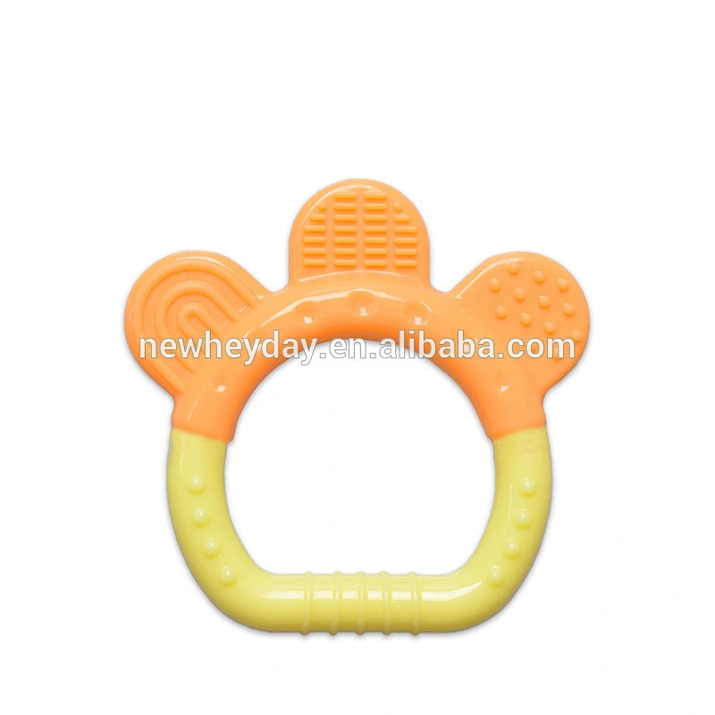 Eco-freindly washable funny animal shape silicone baby teether