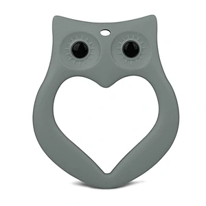 factory wholesale custom New Owl Shaped Silicone Bulk Baby Teething Teether Toy