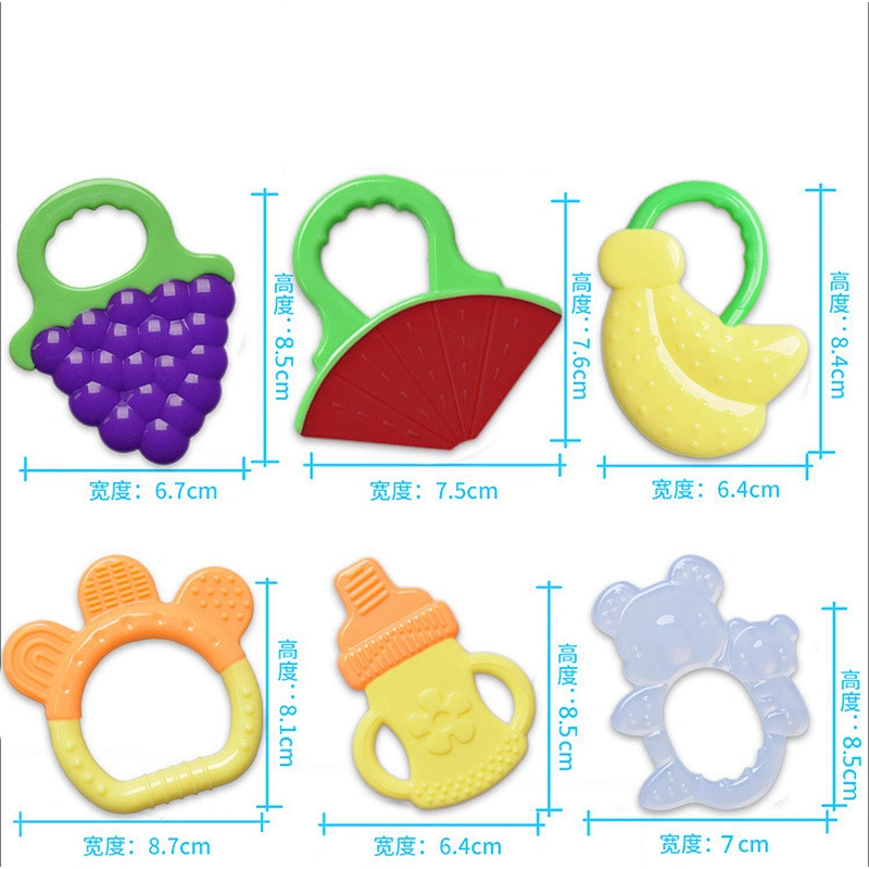 new Food grade silicone Eco-freindly baby  teether toy fruit silicone teether