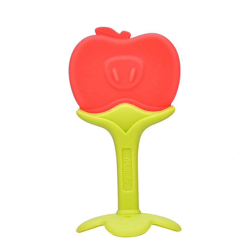 Hot Selling new  silicone baby teether fruit pattern custom