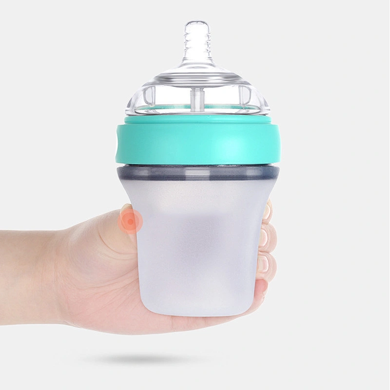 Food Grade Silicone baby  feeding bottle With Nipple