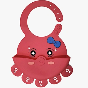 Hot sale custom bpa free print silicone bibs with plain style