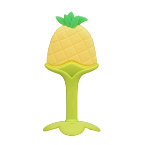 food grade silicone training toy baby fruit silicone teether wholesale