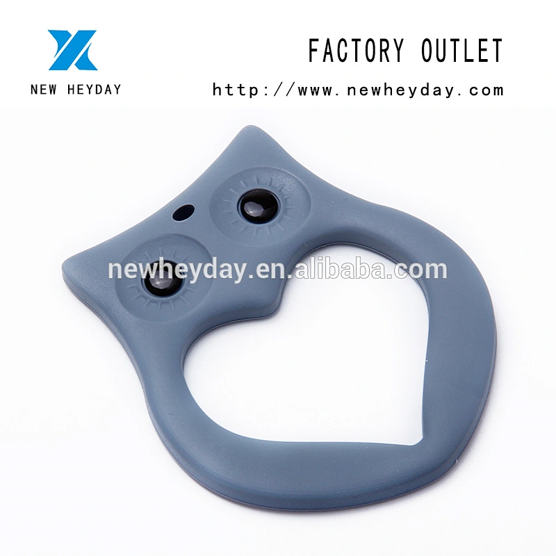Wholesale BPA free  silicone teether owl infant training owl design silicon teether