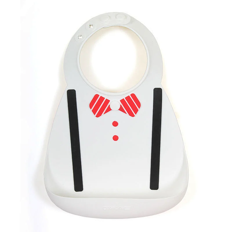 waterproof new baby bibs  pack Adjustable blank  cartoon screen printed  set bibs  with Food Catcher for children