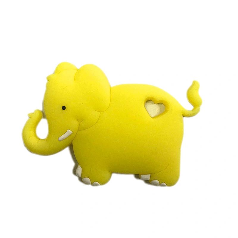 BPA free silicone  Baby  Molar Stick Child Silicone soft Teether Elephant Modeling Teething Toy Newborn Soother