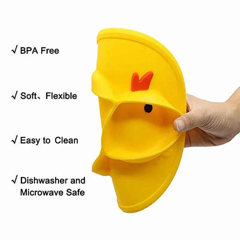 custom design food grade silicone tray duck egg tray baby food tray with lid
