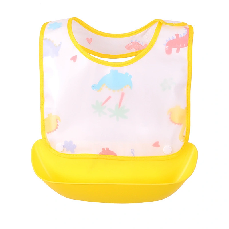 custom   Baby bib waterproof rice bowl baby bib eco friendly neoprene crab bibs silicone soft super soft saliva towel clothes