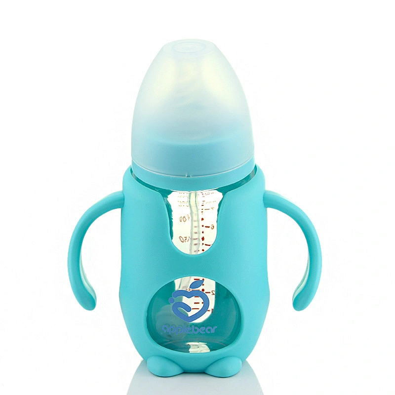 China factory custom new arrival  innovative   plastic silicone baby feeding water  bottle  logo