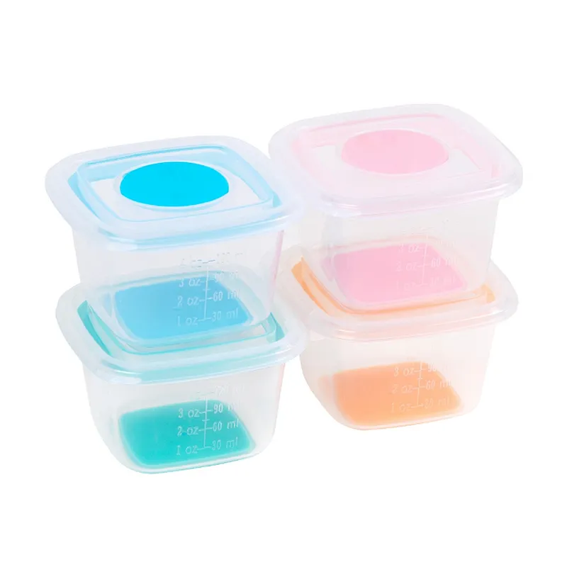 BPA Free  new design Microwavable  baby blocks food storage containers  for baby