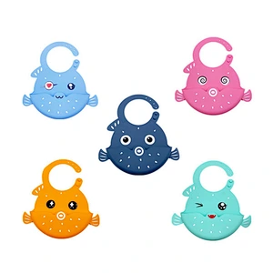 Baby  neck Bibs with pocket  silicone plastic  Feeding Baby Crumb catcher Wipeable,Waterproof Pocket Bibs Toddler