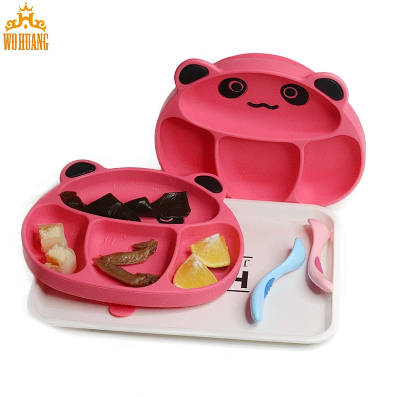BPA Free Baby Silicone Plate, silicone suction baby  Food Plate