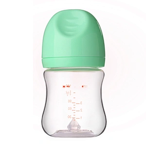 newborn item wide caliber glass bottle baby  blowout prevention choking milk newborn baby bottle silicone nipple  240 ml