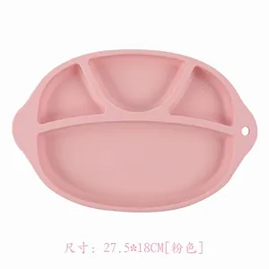 2019 Food Grade  customer kids round baby silicone placemat