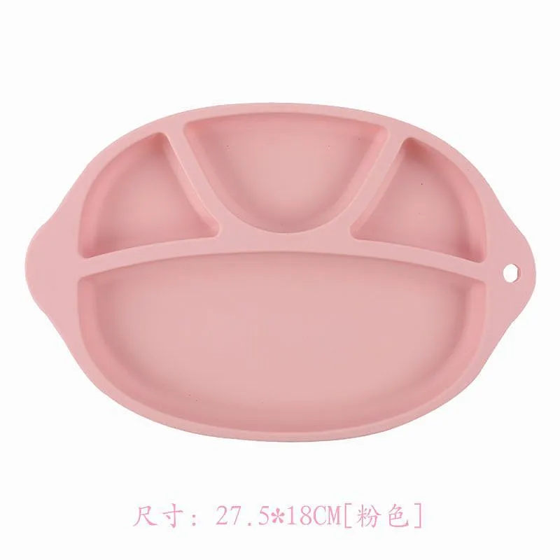 2019 Food Grade  customer kids round baby silicone placemat