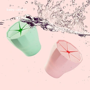 oem Food Grade Baby Silicone Unbreakable Cup Spill-Proof  Kids snack bowl ceramic Storage Container