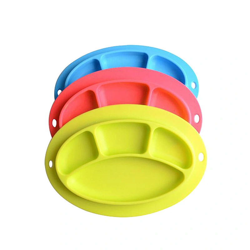 Customized Logo 100% Food Grade Silicone Microwave silicone suction baby placemat plate bowl