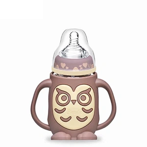 2019 most popular not-toxic food grade silicone baby bottle with nipple
