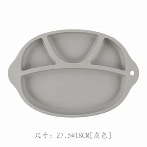 2019 Food Grade  customer kids round baby silicone placemat